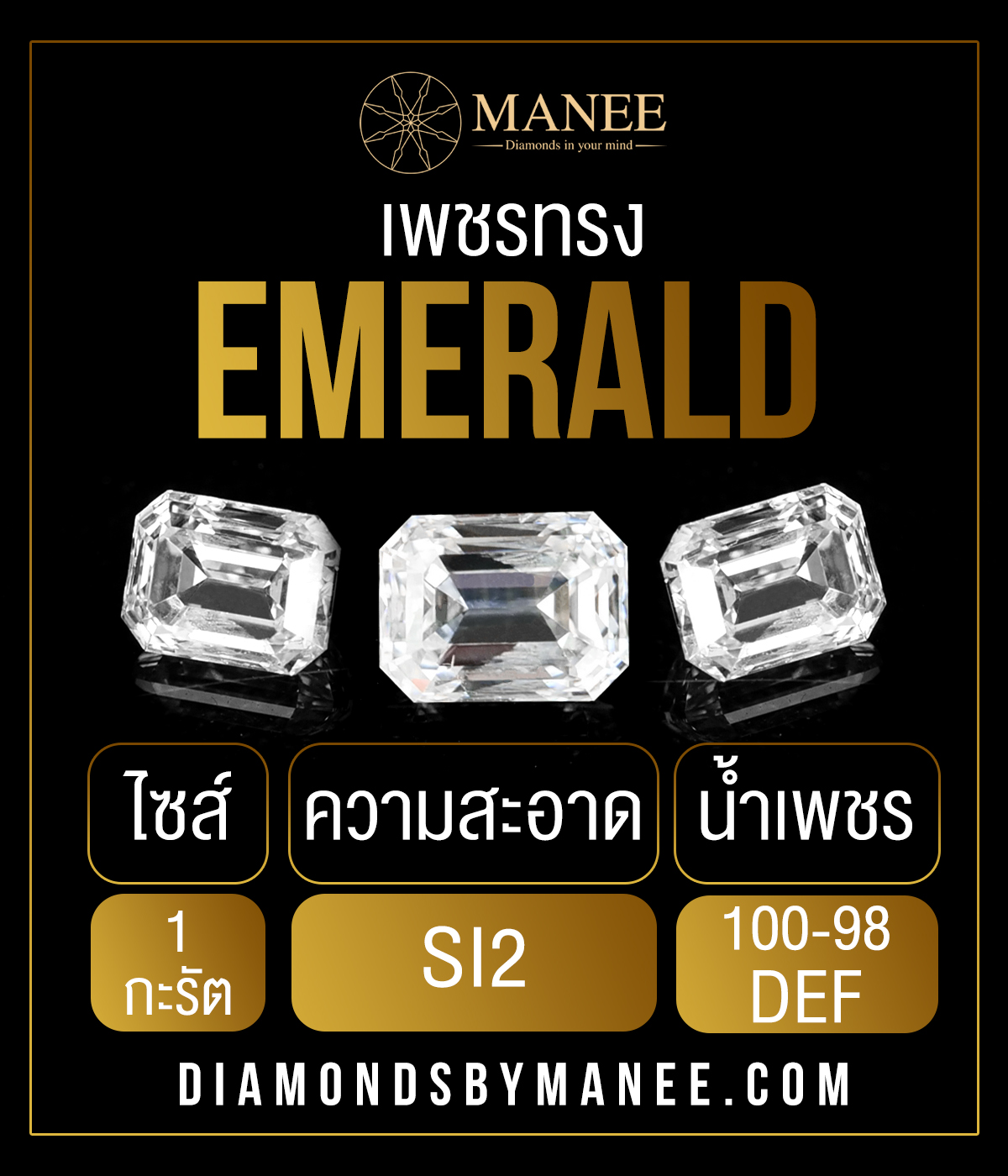 เพชรทรง Emerald 